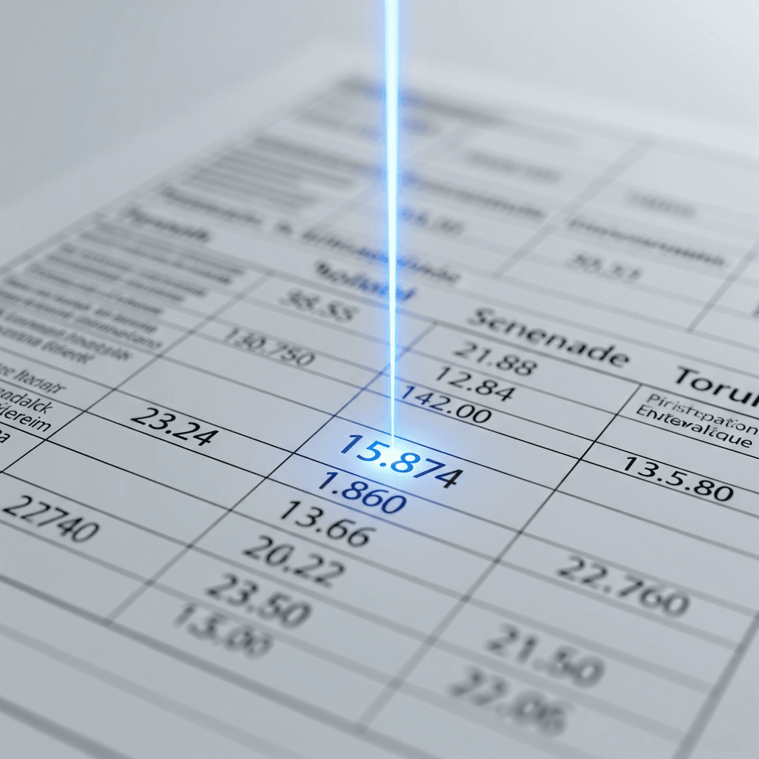 Ilustración de precisión en extracción de datos